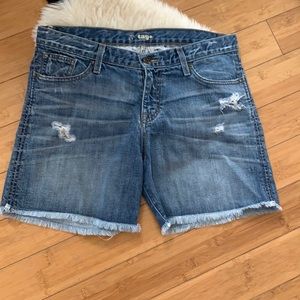 Tag + denim shorts -29